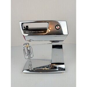 Vintage Hamilton Beach Scovill 9 Speed Deluxe Mixer Chrome Works Model 40-5